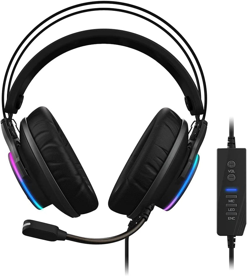Gigabyte AORUS H1 headphones/headset Head-band USB Type-A Black