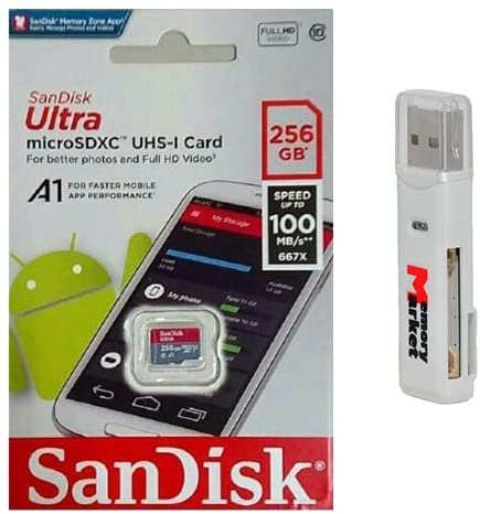 WESTERN DIGITAL SanDisk Ultra microSDXC SQUAC 256GB A1 C10 U1 UHS-I 150MB/s R 4x6 10Y