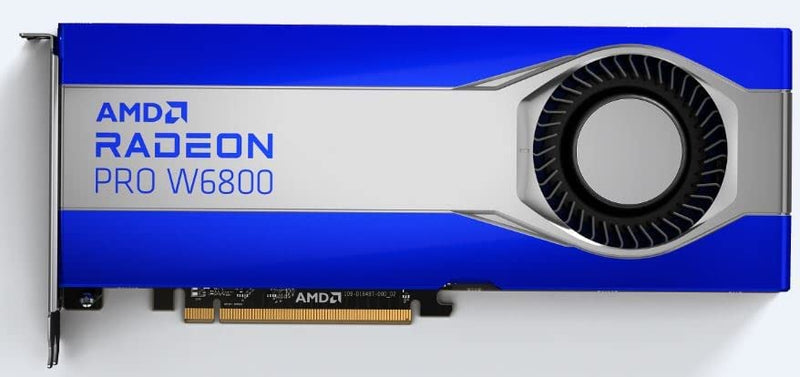 AMD Radeon PRO W6800 Professional Graphics Card. 32GB GDDR6, 6x Mini-DisplayPort 1.4 with DSC