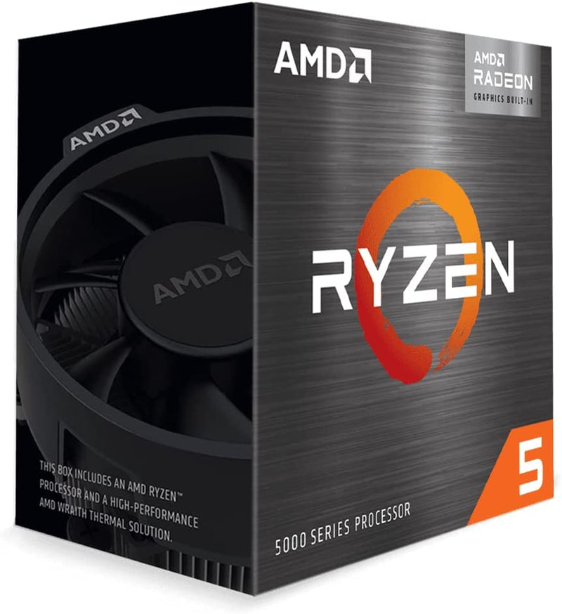 AMD Ryzen 5 5600G CPU (Tray), Base: 3.90GHz, Boost: 4.40GHz, 6 Core, 12 Threads, AM4, 65 W
