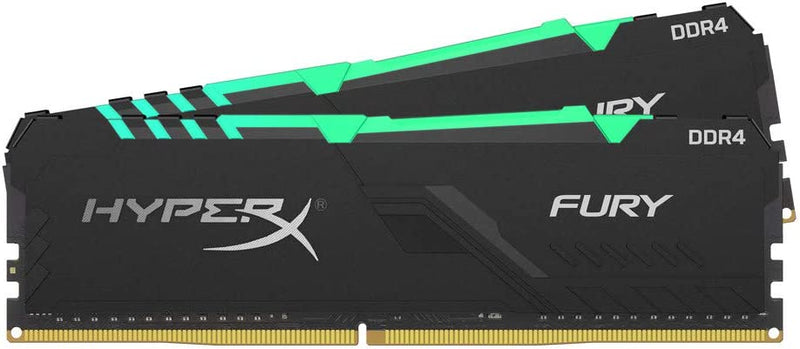Kingston HX432C16FB3AK2/16 HyperX FURY RGB16GB 3200MHz DDR4 CL16 DIMM (Kit of 2) 1Rx8
