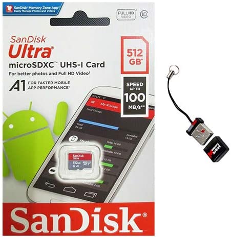 WESTERN DIGITAL SanDisk Ultra microSDXC SQUAC 512GB A1 C10 U1 UHS-I 150MB/s R 4x6 10Y