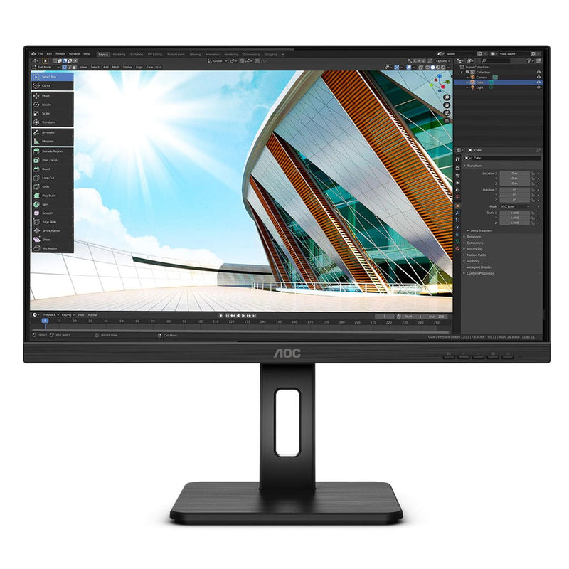 AOC 24P2Q 23.8" FHD IPS Height Adjustable Monitor