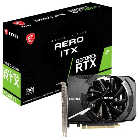 MSI RTX 3060 Ti AERO ITX 8G OC LHR Graphics Card