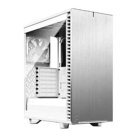 Fractal Design Define 7 Compact ATX Case - White,Clear Tint Tempered Glass