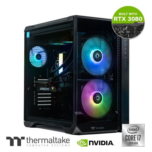 Thermaltake (CA-4T1-00D1WA-00) Rapture Xtreme Gaming Desktop, Intel i7 10700KF, RTX 3080, 32GB RAM