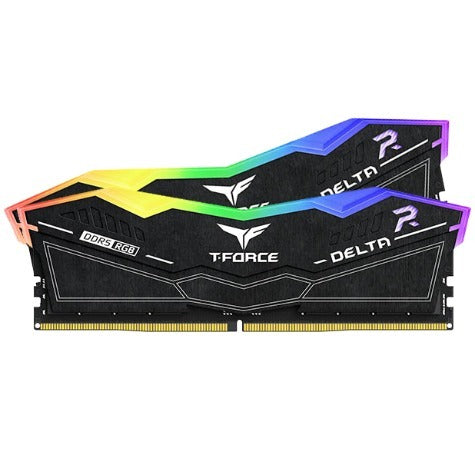 Team T-Force Delta RGB 32GB (2x16GB) 6400MHz CL40 DDR5 Desktop Ram - Black