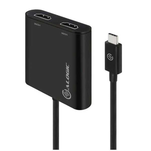 ALOGIC (UC2HD-ADP) USB-C to Dual HDMI Adapter, Supports Up to 4k at 30Hz