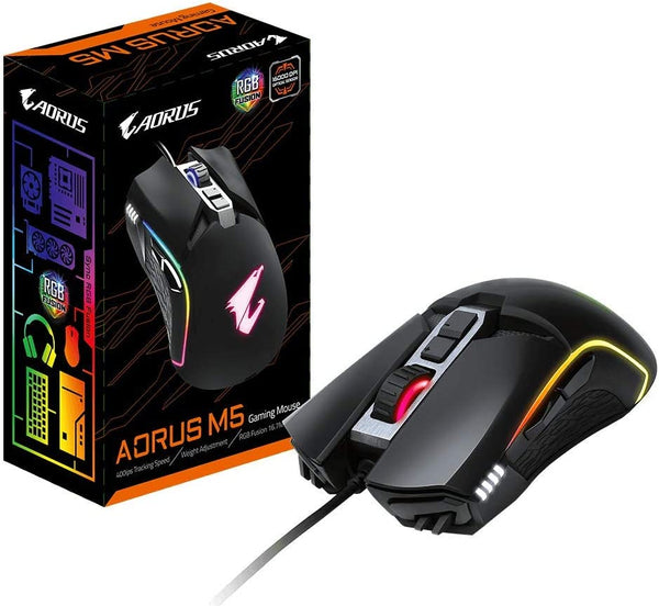 Gigabyte AORUS M5 mouse Right-hand USB Type-A Optical 16000 DPI