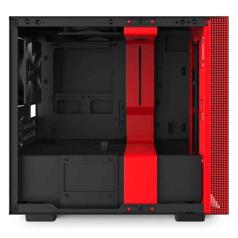 NZXT H210i Matte Black Red Mini-Tower Black,Red Case