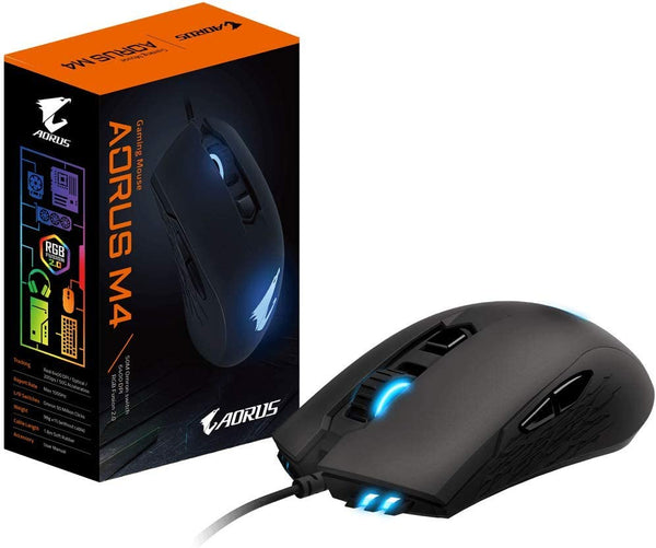 Gigabyte AORUS M4 mouse Ambidextrous USB Type-A Optical 6400 DPI