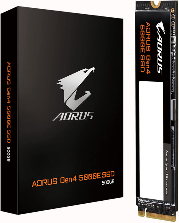 Gigabyte AORUS Gen4 5000E SSD 500GB M.2 PCI Express 4.0 3D TLC NAND NVMe