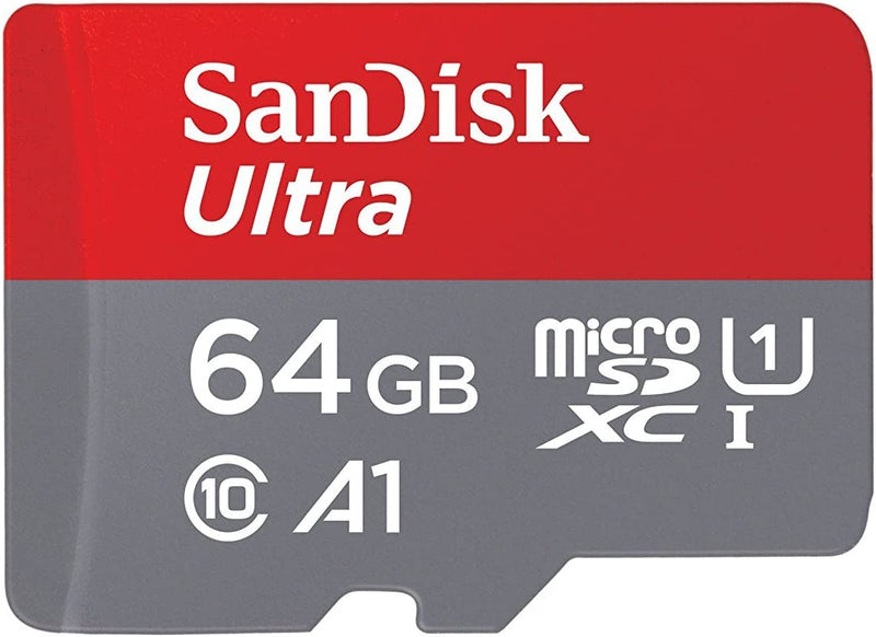 WESTERN DIGITAL SanDisk Ultra microSDXC SQUAB 64GB A1 C10 U1 UHS-I 140MB/s R 4x6 10Y