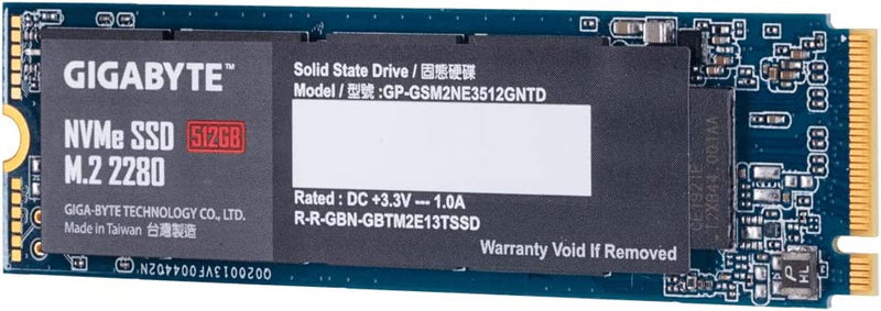 Gigabyte GP-GSM2NE3512GNTD internal solid state drive M.2 512 GB PCI Express 3.0 NVMe