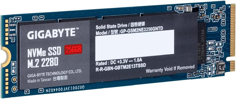 Gigabyte GP-GSM2NE3256GNTD internal solid state drive M.2 256 GB PCI Express 3.0 NVMe