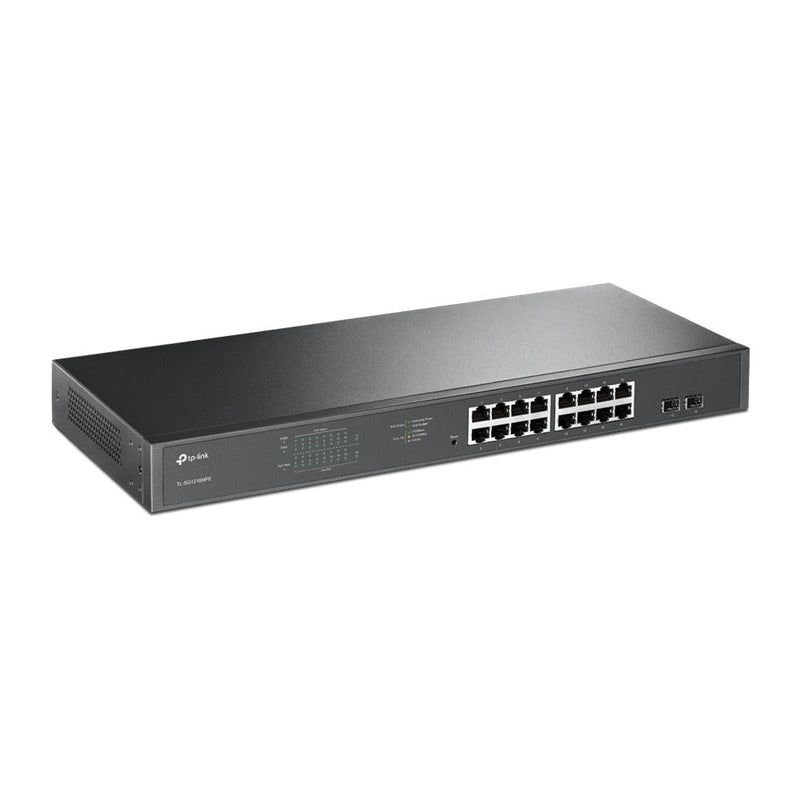 TP-LINK TL-SG1218MPE network switch Managed Gigabit Ethernet (10/100/1000) Black Power over Ethernet (PoE)