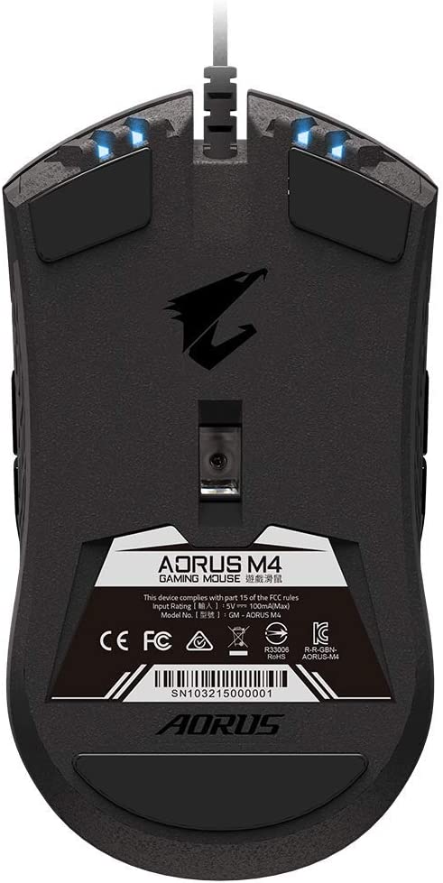 Gigabyte AORUS M4 mouse Ambidextrous USB Type-A Optical 6400 DPI