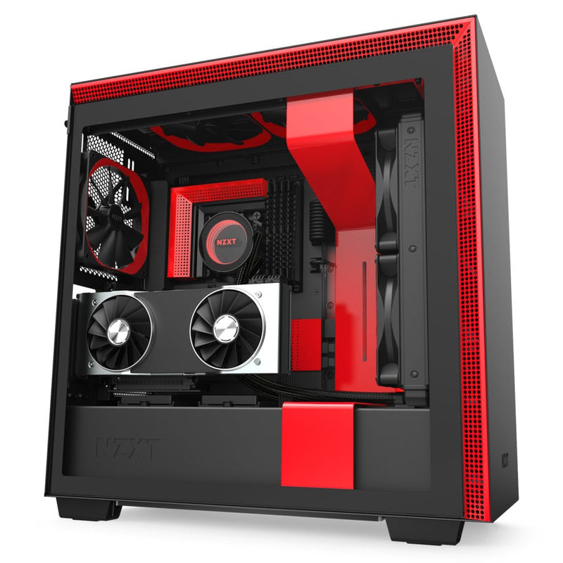 NZXT H710i mid ATX Tower Black,Red Case