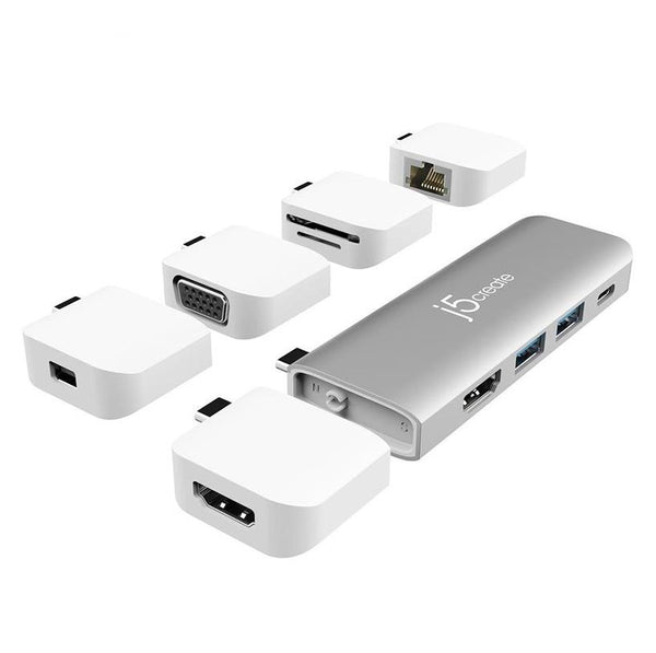 J5Create JCD389 ULTRADRIVE KIT USB-C Modular 11-in-1 Mini Dock