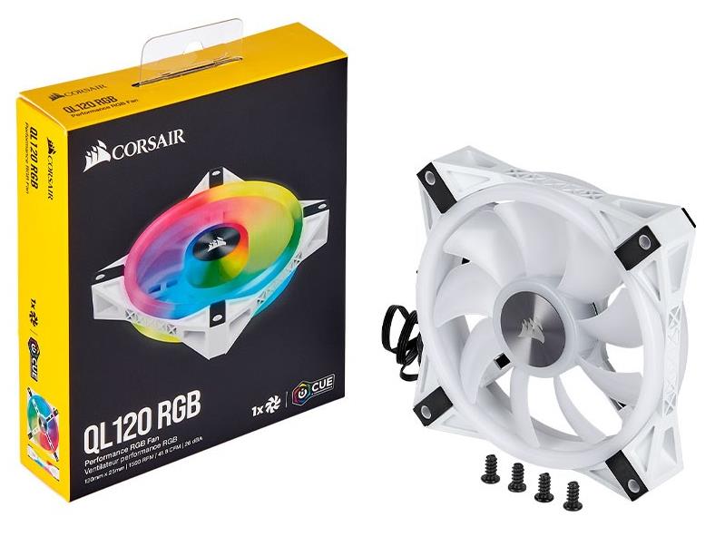 Corsair (CO-9050103-WW) QL120 ARGB PWM 120mm Fan White