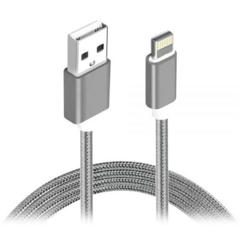 Astrotek 2m USB Lightning Data Sync Charger Grey White