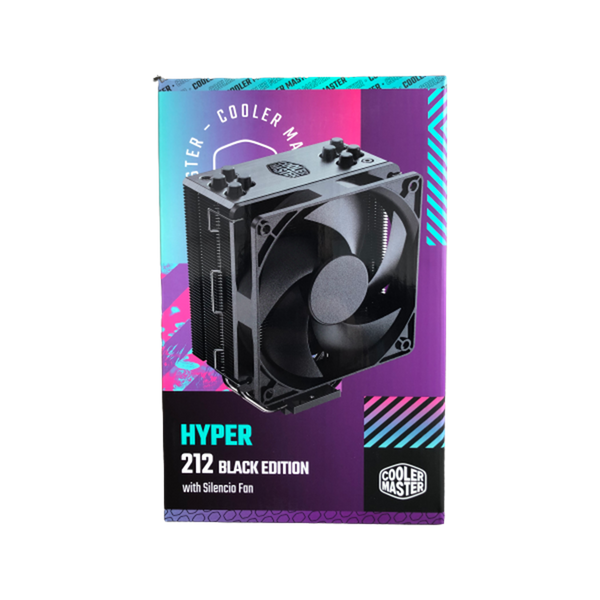 COOLERMASTER RR-212S-20PK-R2 HYPER 212 BLACK EDITION, GUN-METAL BLACK WITH BRUSHED ALUMINUM SURFACE FINIS