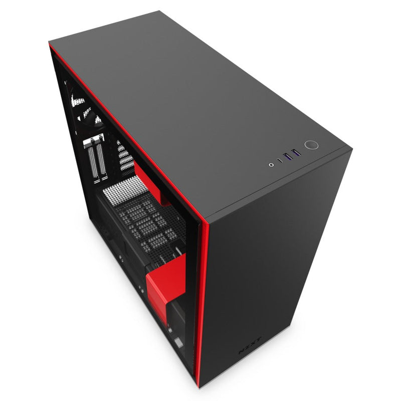 NZXT H710i mid ATX Tower Black,Red Case