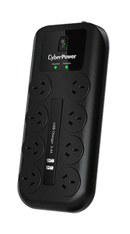 CyberPower (CPSURGE08USB-ANZ) 8 Outlet Surge Protected Power Board with 2 USB