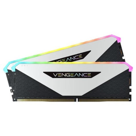 Corsair Vengeance RGB RT 16GB (2x8GB) DDR4 3200Mhz C16 Desktop Ram - White