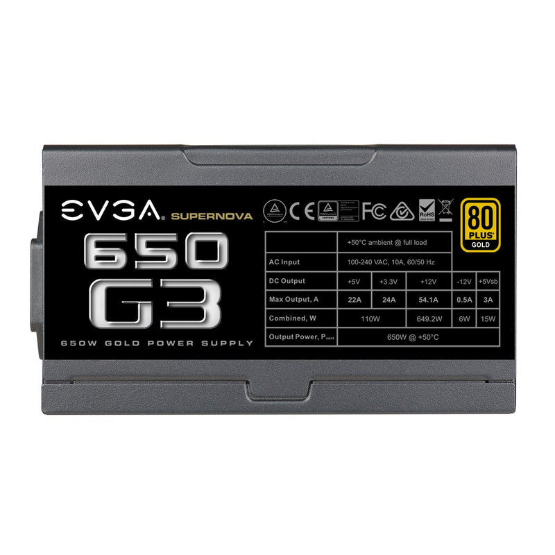 EVGA SuperNOVA G3 650W Fully Modular 80 Plus Gold ATX Power Supply
