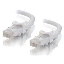 RJ45M to RJ45M Cat6E UTP Network Cable - 10M White