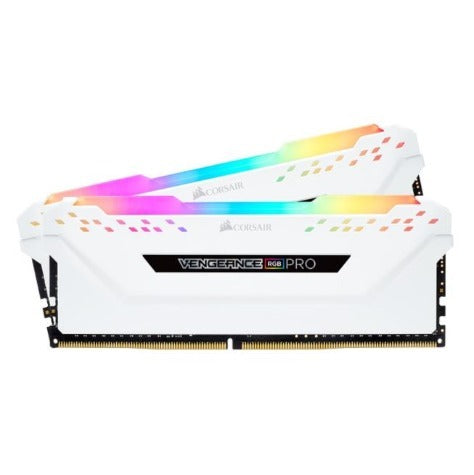 Corsair Vengeance RGB PRO 32GB (2x16GB) DDR4 3200MHz C16 Desktop Gaming Memory - White