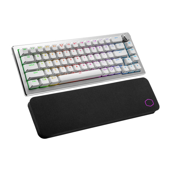 CoolerMaster CK-721-SKTL1-US CK721 65% RGB Wireless Mechanical Gaming Keyboard. Silver White, TTC Blue Switch