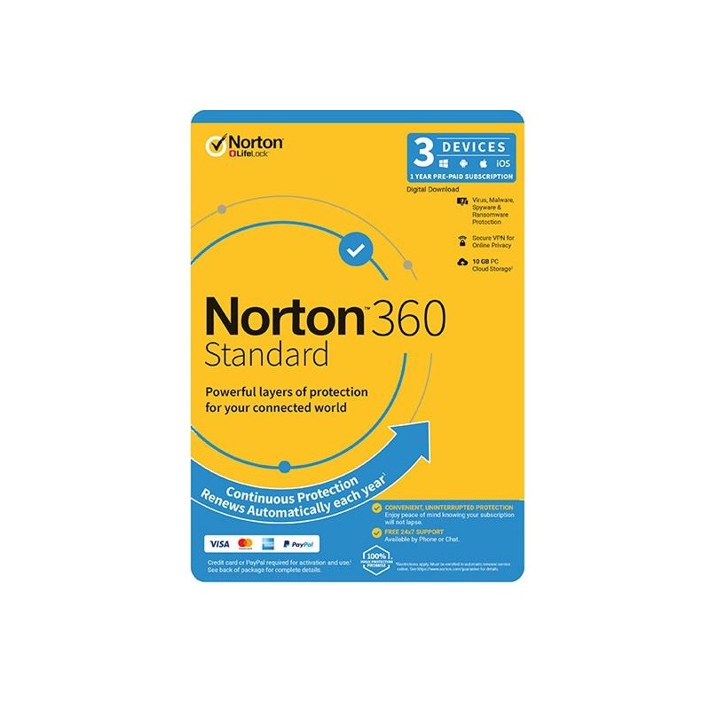 Norton 360 Standard OEM 1 User 3 Devices 1 Year