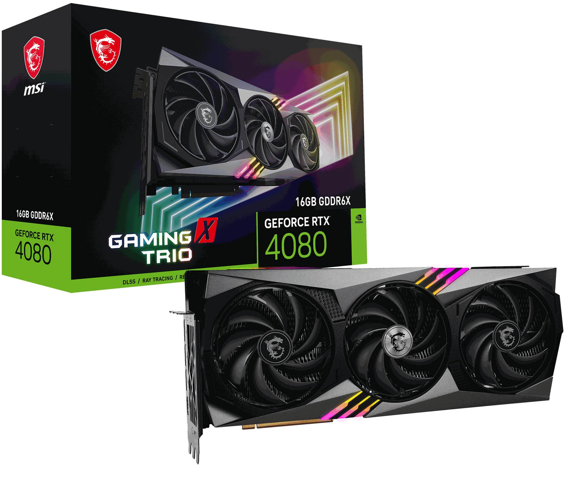 MSI GeForce RTX 4080 16GB GAMING X TRIO Graphics Card