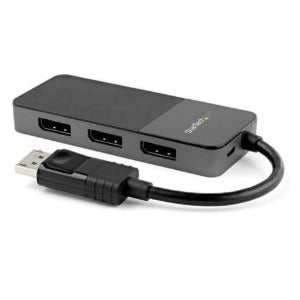 StarTech (MST14DP123DP) 3-Port Multi Monitor Adapter, DisplayPort 1.4 to 4K DisplayPort MST Spliter Hub