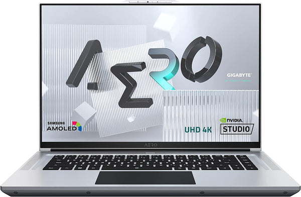 Gigabyte AERO 16 YE5-94AU948HP i9-12900HK Notebook 40.6 cm (16") UHD+ Intel® Core™ i9 16 GB DDR5-SDRAM 512 GB SSD NVIDIA GeForce RTX 3080 Ti Wi-Fi 6E (802.11ax) Windows 11 Pro Silver