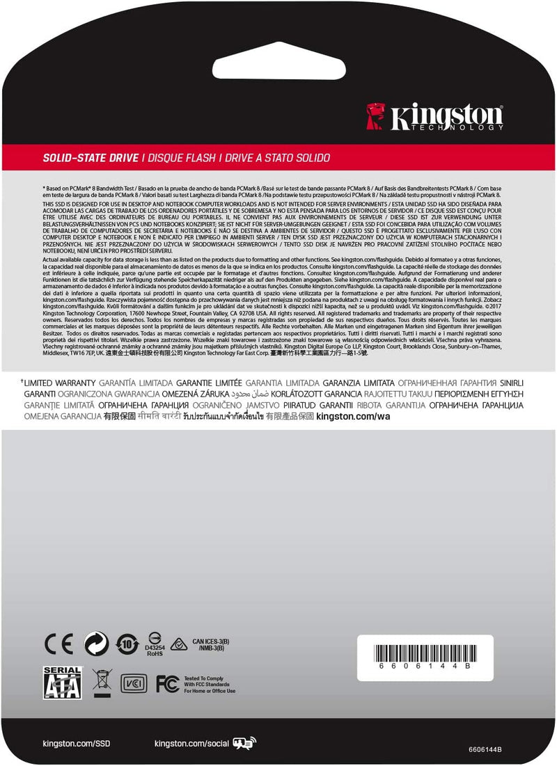 Kingston Technology A400 2.5" 960 GB Serial ATA III TLC