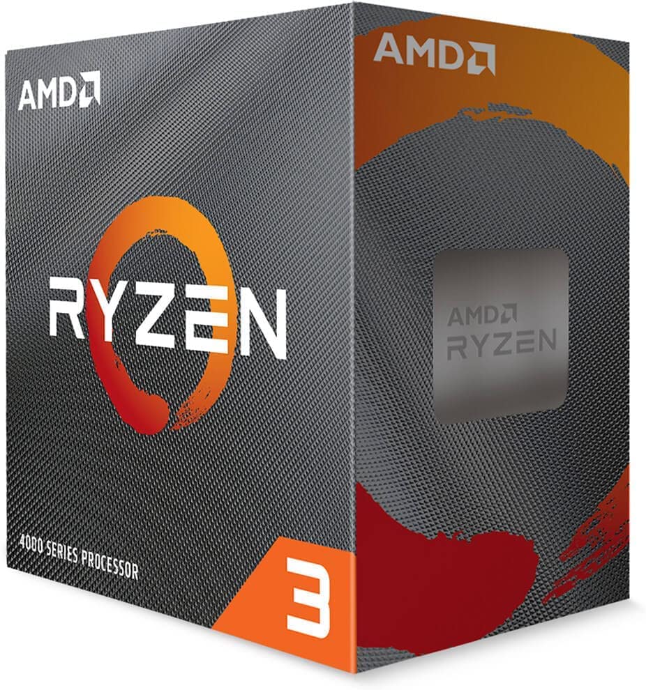 AMD 100-100000510BOX Ryzen 3 4100, 4-Core/8 Threads UNLOCKED, Max Freq 4.00GHz, 6MB Cache Socket AM4 65W, With Wraith Stealth