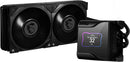 MSI MEG CORELIQUID S280 Liquid CPU Cooler '280mm Radiator, 2.4'' IPS Display with fan, 2x 140mm Silent PWM Fan, Center, Supports Intel and AMD Platforms, Latest LGA 1700 ready, Cooled by ASETEK'