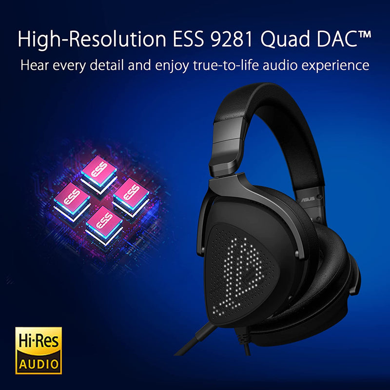 Asus ROG DELTA S ANIMATE Lightweight USB-C Gaming Headset With Customizable AniMe Matrix™ Display
