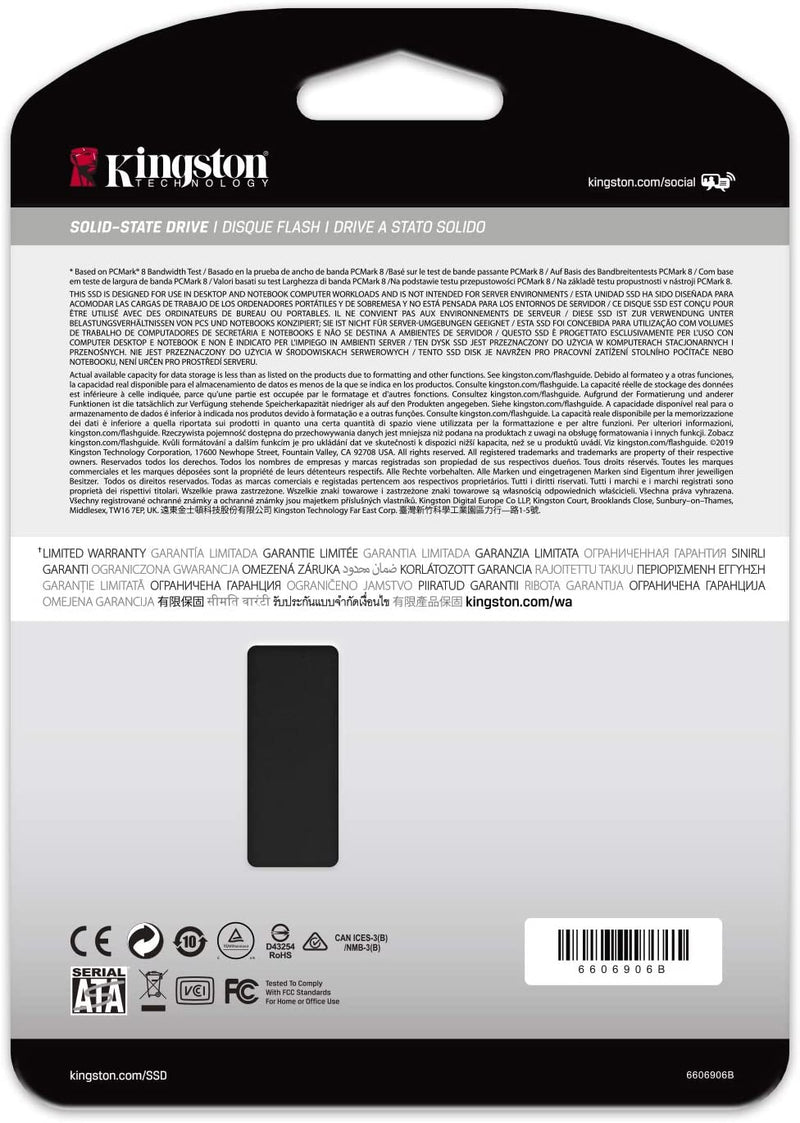 Kingston Technology KC600 2.5" 256 GB Serial ATA III 3D TLC