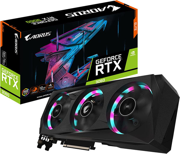 Gigabyte AORUS GeForce RTX 3060 ELITE 12G (rev. 1.0) NVIDIA 12 GB GDDR6
