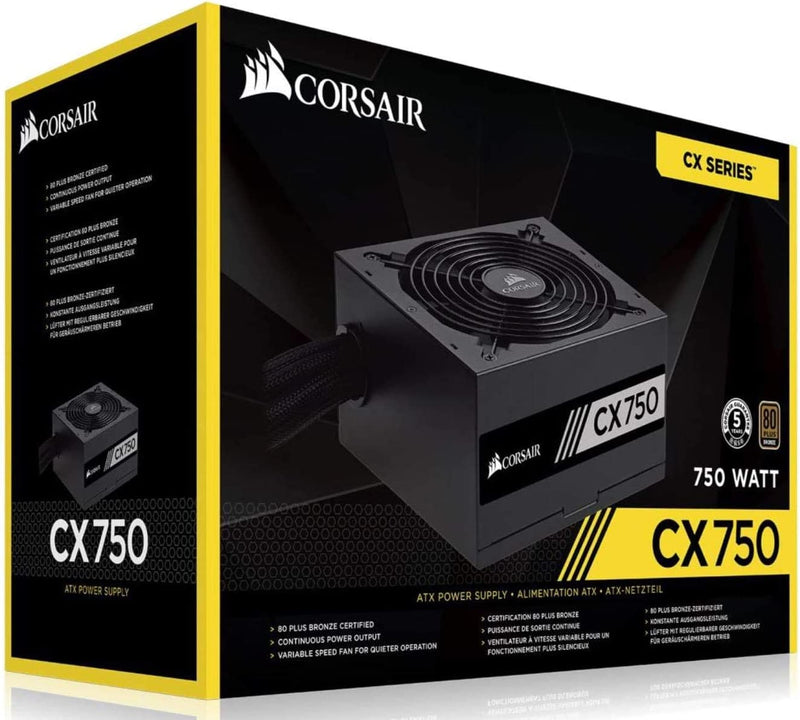 Corsair (CP-9020123-AU) CX750 750W 80 Plus Bronze Power Supply