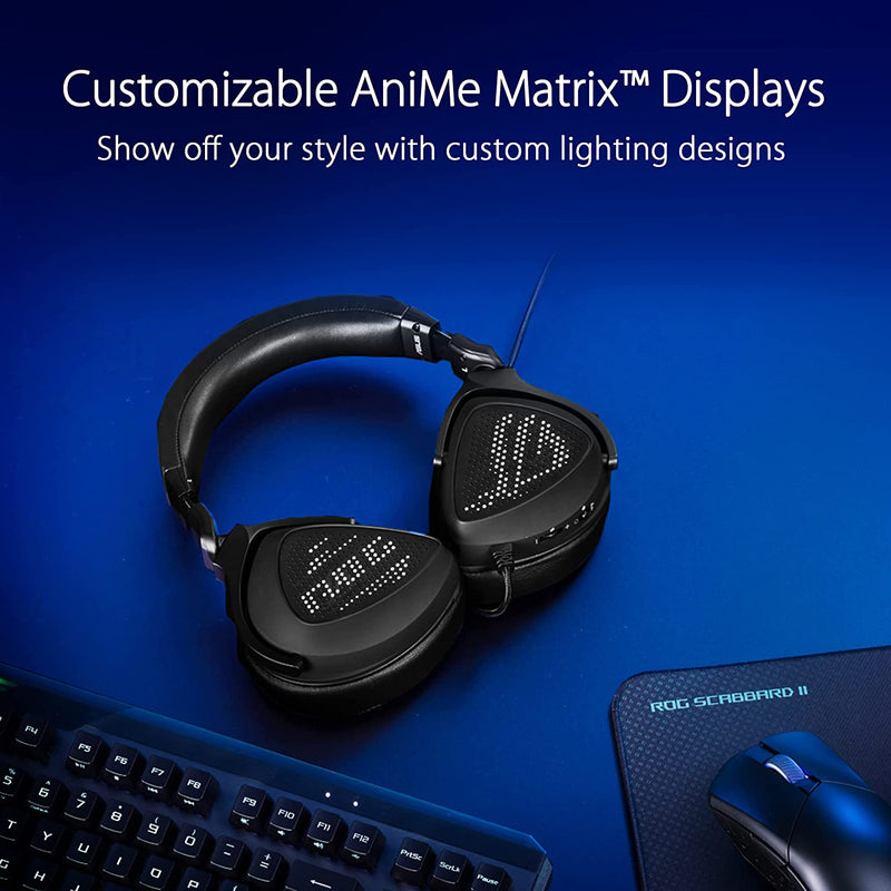 Asus ROG DELTA S ANIMATE Lightweight USB-C Gaming Headset With Customizable AniMe Matrix™ Display