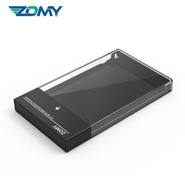 ZOMY 2.5-inch SATA to USB 3.0 5GBPS External Hard Drive Enclosure for 2.5 inch 9.5mm & 7mm SATA HDD SSD