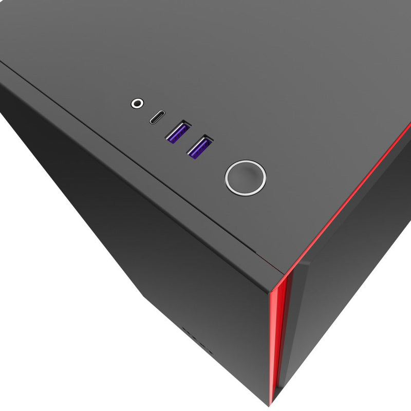 NZXT H710i mid ATX Tower Black,Red Case