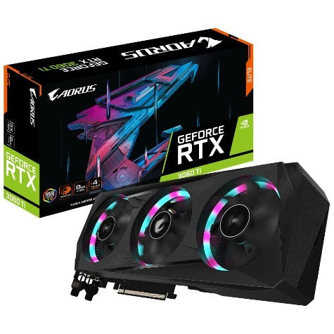Gigabyte AORUS RTX 3060 Ti ELITE 8G Graphics Card Rev 2.0