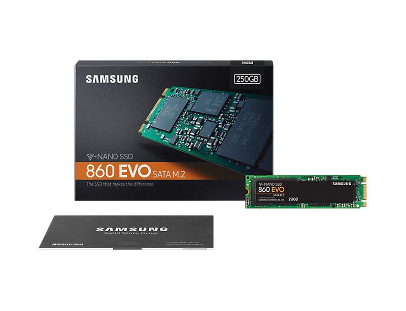 Samsung 860 Evo 250GB M.2 SATA III 6GB/s V-NAND SSD Internal Solid State Drive PN MZ-N6E250BW