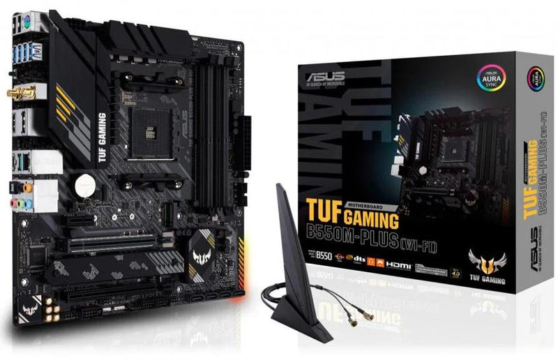 Asus TUF GAMING B550M-PLUS (WI-FI) mATX Motherboard Socket AM4 AMD B550 TUF GAMING B550M-PLUS (WI-FI)